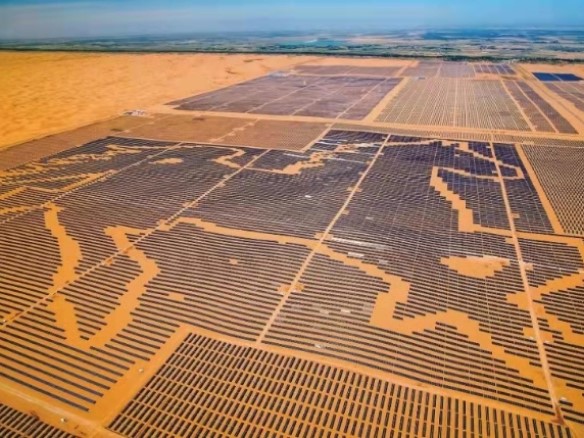 全球足迹 | 阳光组件描述戈壁上的“绿色事业”